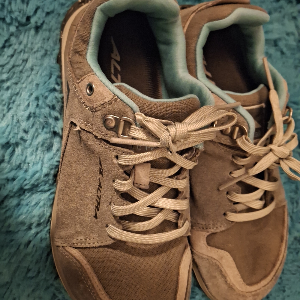 Altra Gray and Teal Athletic Shoes